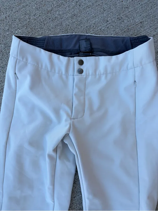 The North Face T150 T550 White Ski Pants Women’s M Soft Shell Fleece Lined Flare - Image 2