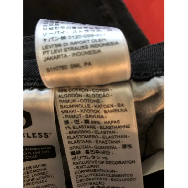 Levi’s black denim skinny jeans - Image 6