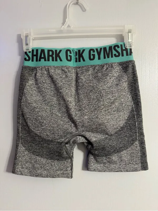 Gymshark Gray Seamless Yoga Activewear Shorts Size XS - Image 2