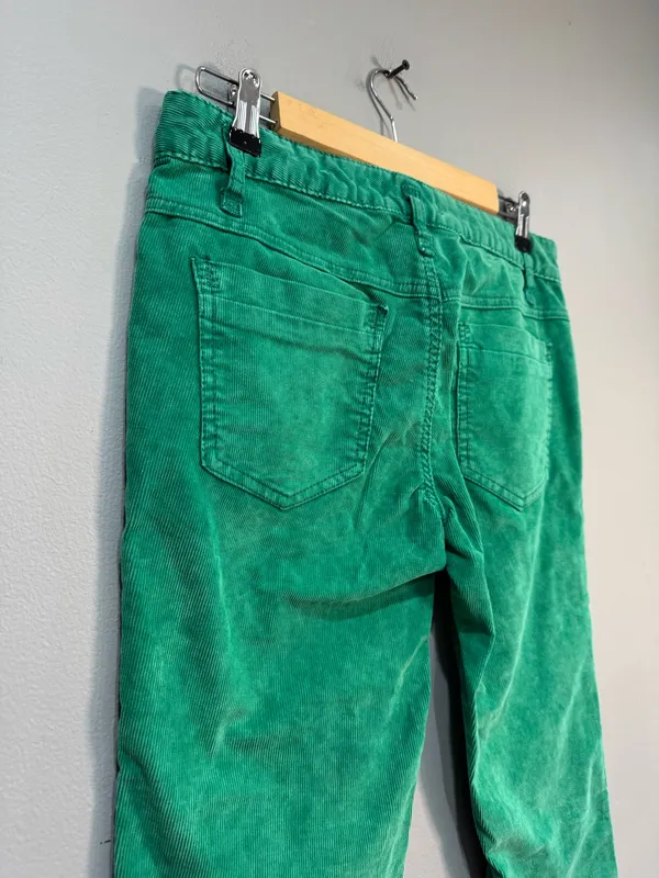Green Free People Skinny Leg Corduroy Pants Size 28 EUC - Image 4