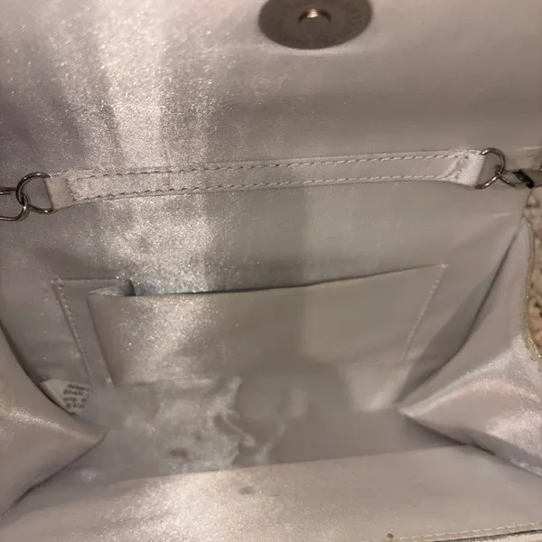 Silver Sparkly Evening Bag - Image 3