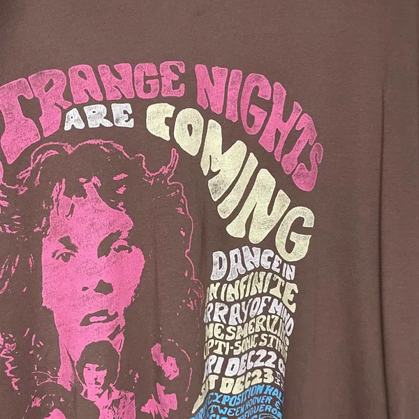 Daydreamer The Doors Strange Nights Are Coming Stone Brown Tee NWOT Size Small - Image 7