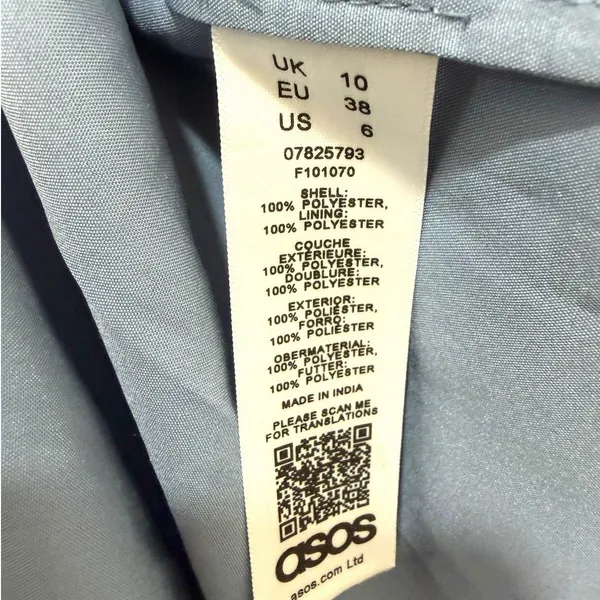NWT ASOS Sequin Maxi Dress Blue Women’s Size 6 - Image 10