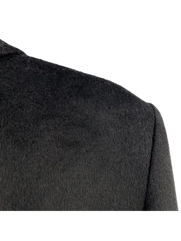 Lauren Ralph Lauren Wool Blend Black Reefer Coat Size 18 Quiet Luxury Minimalist - Image 8