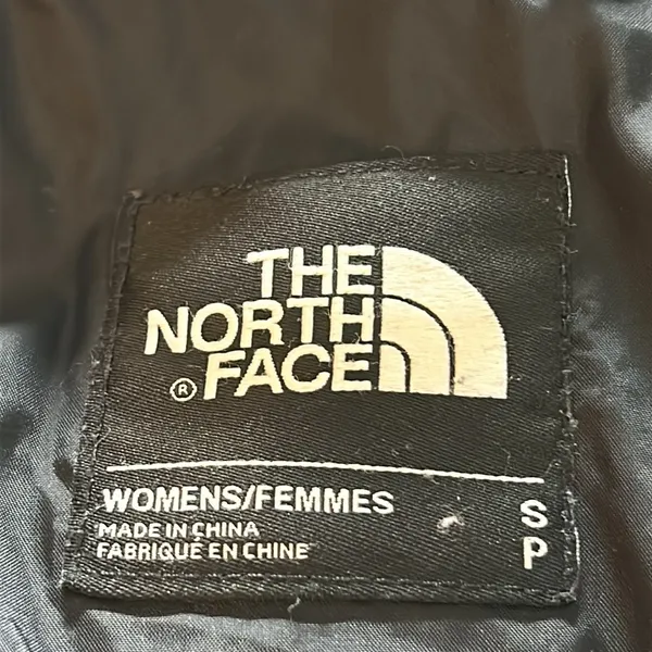The North Face Womens Gotham Jacket Hooded TNF Black Donegal Print. Size SP. - Image 16