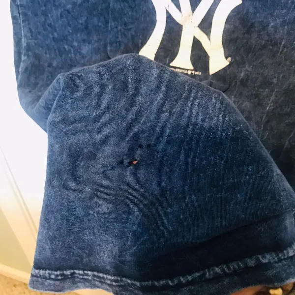 NEW YORK‎ YANKEES MLB Womens Fitted Shirt Blue - Image 9