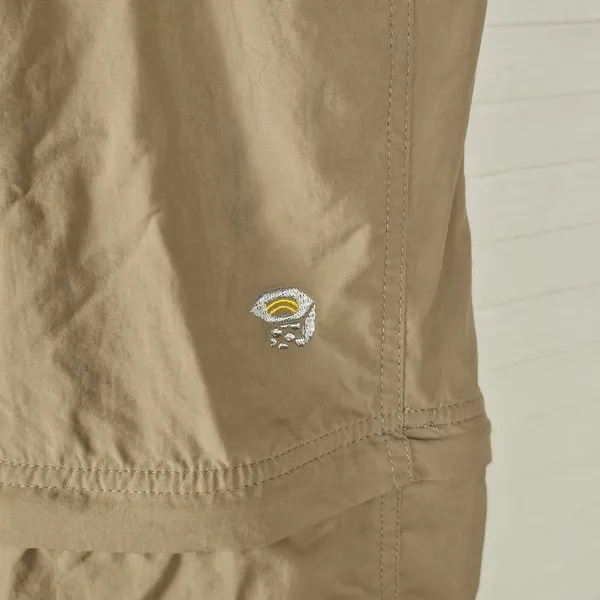 Mountain Hardwear Womens Beige Convertible‎ Zip Off Hiking Pants 4 30 - Image 3