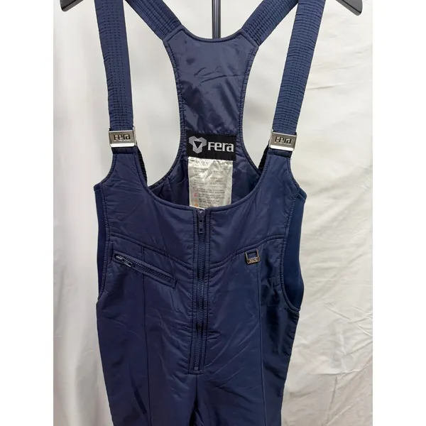 Fera Women's Vintage 80's Retro Navy Insulated‎ Snowsuit Sz 12 - Image 3
