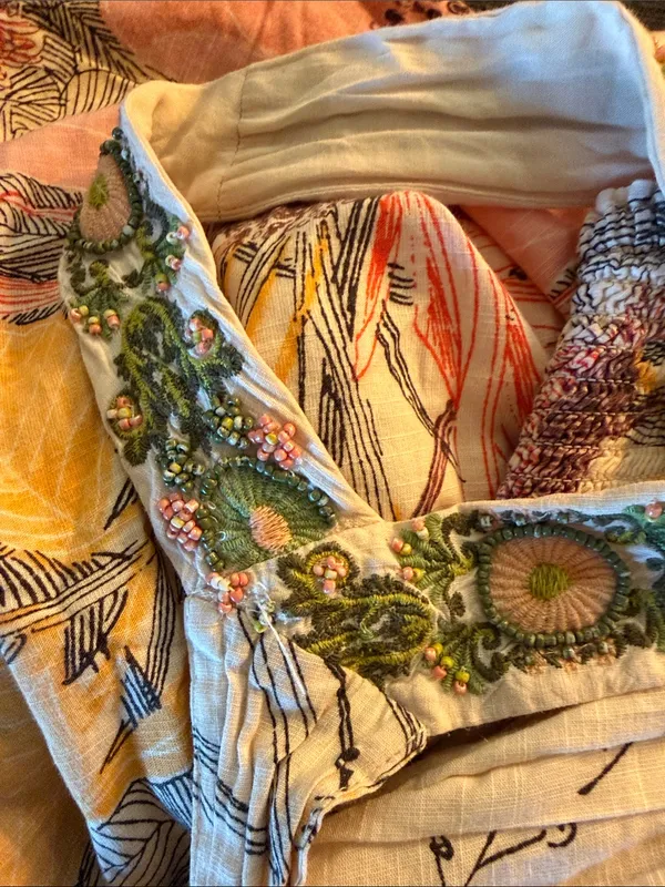 Anthropologie Square Neck Floral Maxi Dress - Image 7