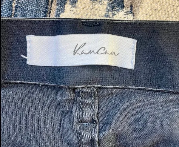 KanCan Juniors Skinny Black Dark Wash Denim Jeans 5-Pocket Stretch Zip 15/31 - Image 3