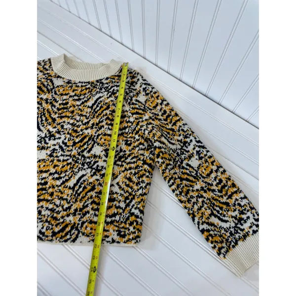 Rachel Comey X Target Animal Crewneck Pullover Sweater Cream Yellow Black Size S - Image 8
