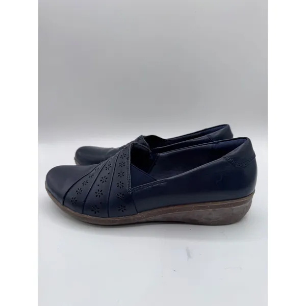 Clarks‎ Loafers Women's Collection Cushion Soft Navy Blue 7.5M - Image 4
