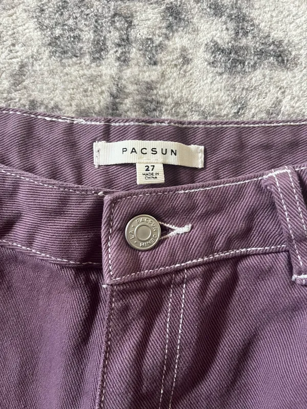 Pacsun Wide Leg Purple Jeans - Image 2