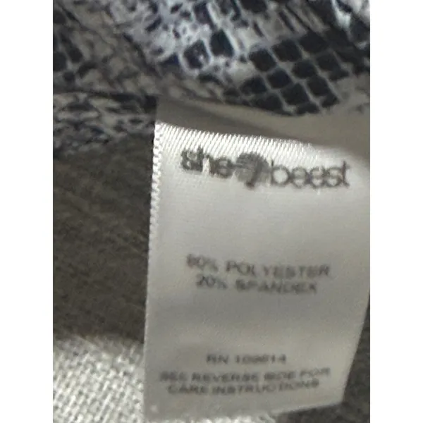 Shebeest Womens Grey Snakeskin Print Racerback Athletic Sports Bra Size Small‎ - Image 5
