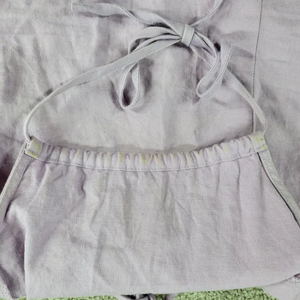Urban Outfitters Womens Dress 8 Purple Halter Neck Open Tie Back Bodycon Mini - Image 3