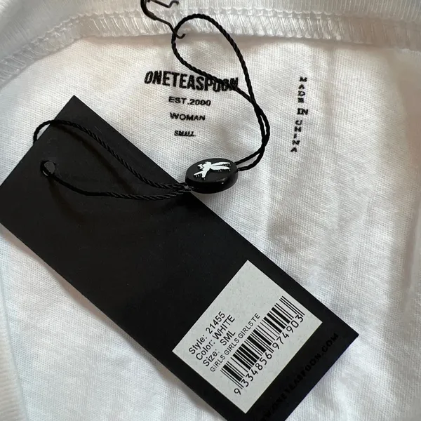 One Teaspoon Girls Girls Girls Crop Short Sleeve‎ T Shirt - Image 8