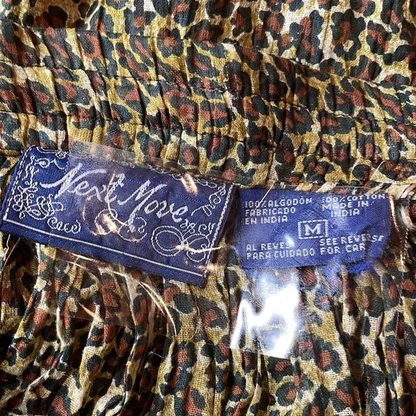 Leopard print boho skirt Size M - Image 7