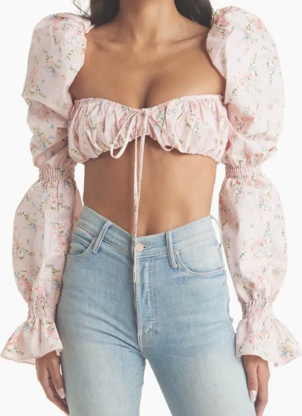 House Of CB Henrietta Shirred Bralette Top Size M - Image 2