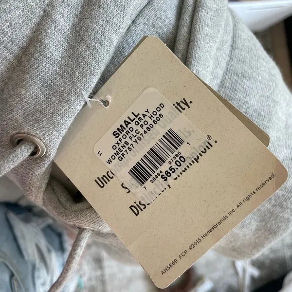 NWT Champion Reverse Weave Womens Pullover Hoodie Gray Small Embroidered‎ Logo - Image 6
