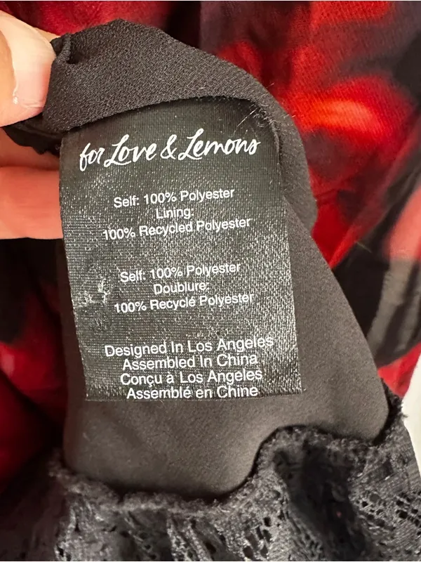 For Love and Lemons Dark Romance Strapless Floral Lace-Hem Maxi Dress - Image 16