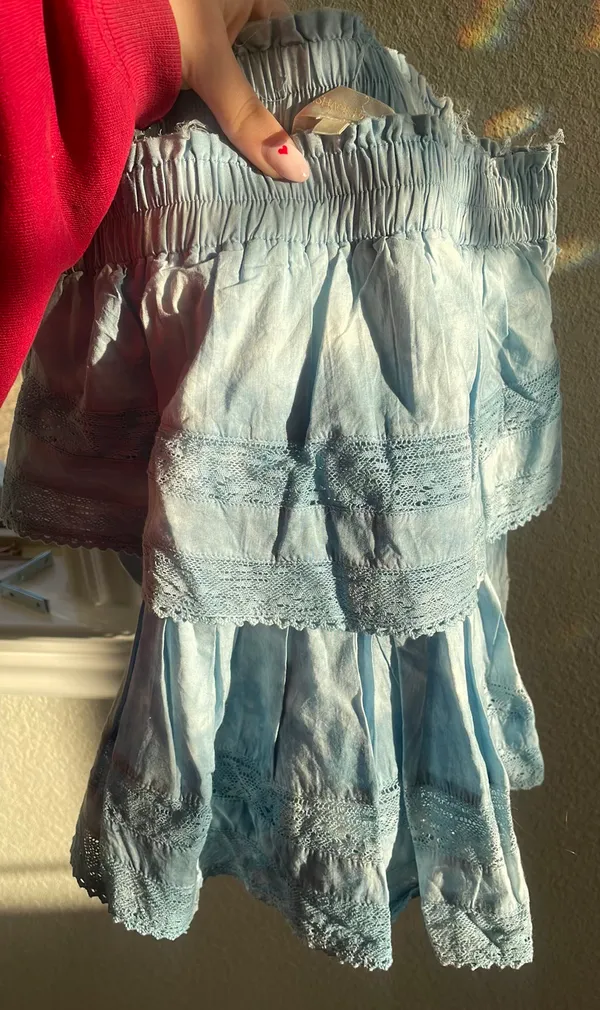 Loveshackfancy Blue Skirt - Image 4