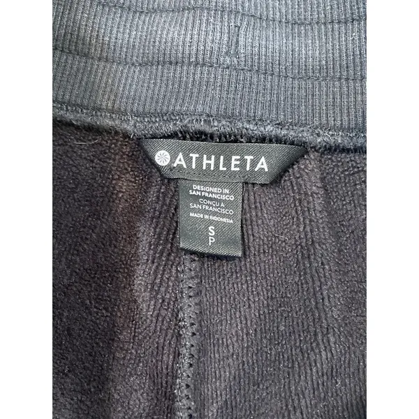 Athleta Sweatpants Size S Black Elastic Waist Drawstring - Image 2