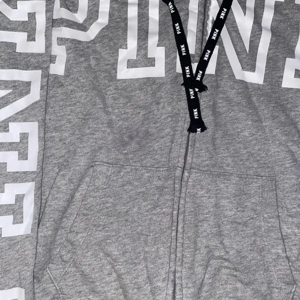 PINK Gray Hoodie - Image 6