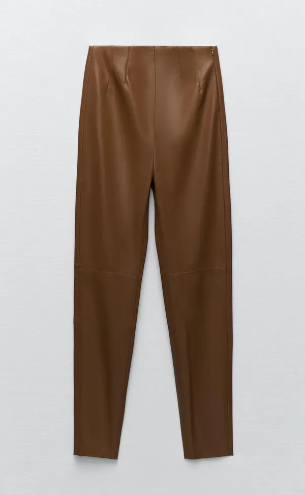 nwt high waisted faux leather leggings pants - Image 6