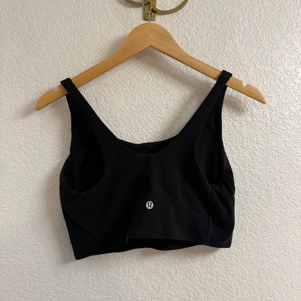 Lululemon Nulu Front-Darting Yoga Bra Light Support, B/C Cup Black Size 10 - Image 3