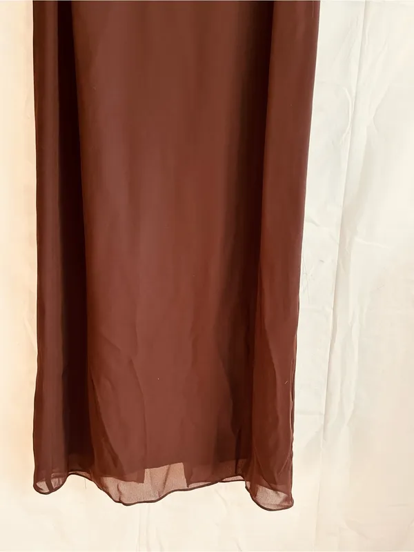 Onyx Nite Brown Sleeveless Maxi Dress - Image 15