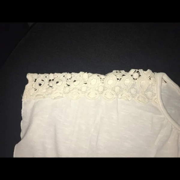 A. Byer‎ White Shirt with Lace Shoulder Det… - Image 3