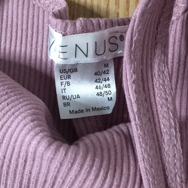 New Women’s Venus Ribbed Midi dress Mauve Size Medium - Image 6