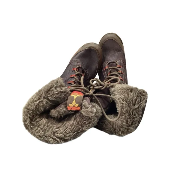 Cushe Brand Women's Winter Boot with Brown Leather & Faux Fur Liner‎ Sz 6 - Image 11