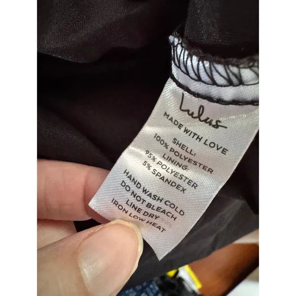 NWT Lulus I'm All Yours Black Ruffled Maxi Dress Size Small Wedding Prom Hoco - Image 10