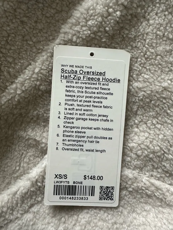 Lululemon Scuba Oversized Half-Zip Fleece Hoodie - Image 5
