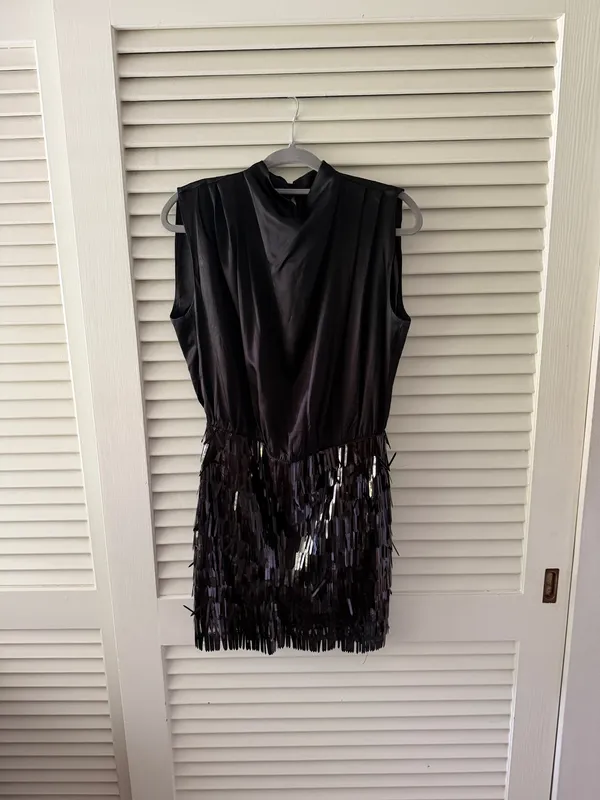 Amanda Uprichard Simran Mini Dress Black - Image 3