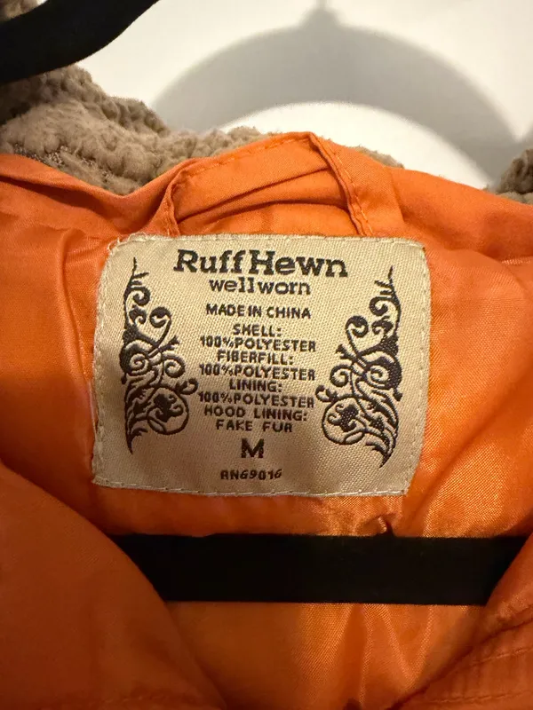 Ruff Hewn Orange Hooded Vest - Image 3
