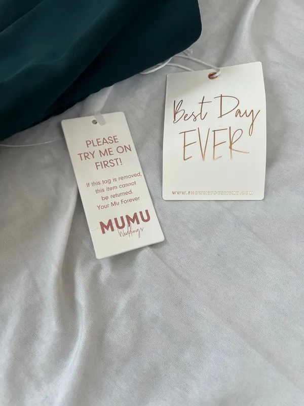NWT Show Me Your Mumu Claire Midi Dress Emerald Chiffon Size XS - Image 10