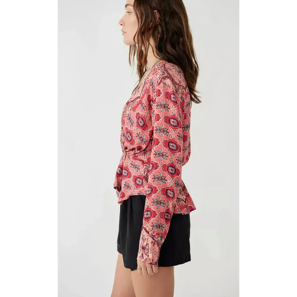 Free People Falling For You Long Sleeve Blouse size Small NEW - Image 13
