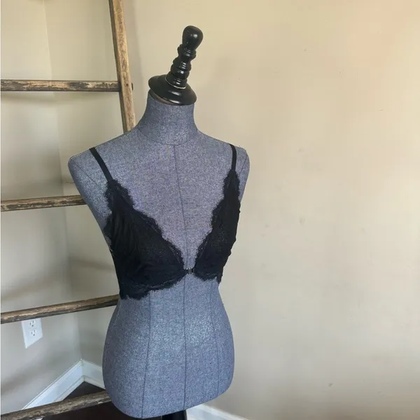 Free People NWT You're So Great Underwire Bra in Black - Image 5