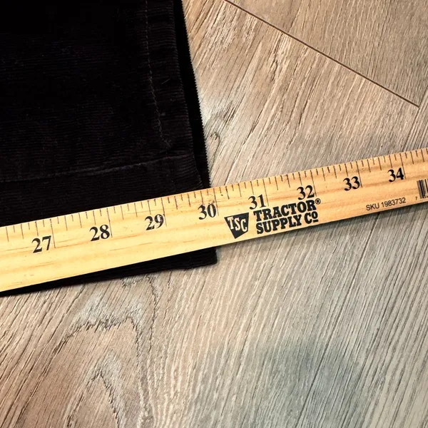 Levi's 515 Boot Cut Corduroy‎ Pants Womens Size 12 M Black Flat Pocket - Image 11