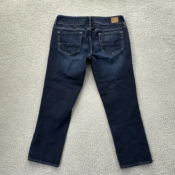 American Eagle Artist Crop Ankle Jeans Low Rise Stretch Straight Women's 10 x 26 - Image 3