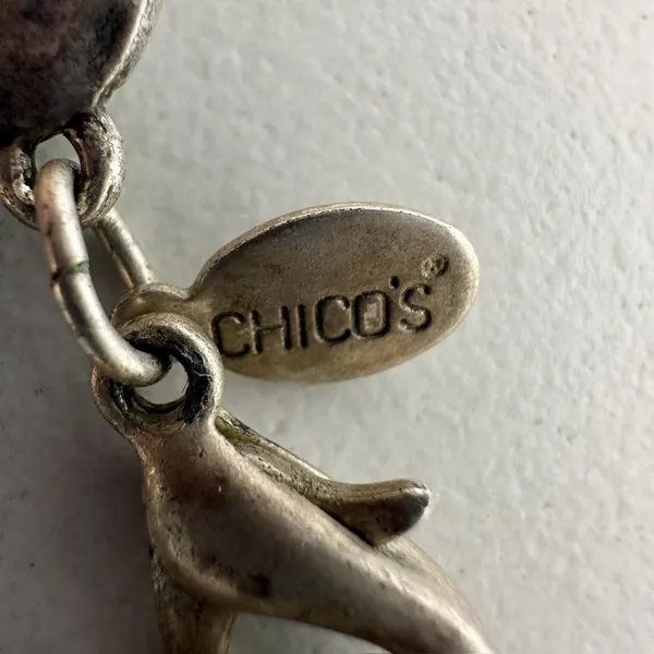 Vintage Chico's Mixed Metal Station Necklace ✨ - Image 3