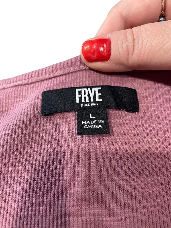 Frye Smocked Top Midi Dress Pink Size L Summer Vacation Coastal Beach Bohemian - Image 3