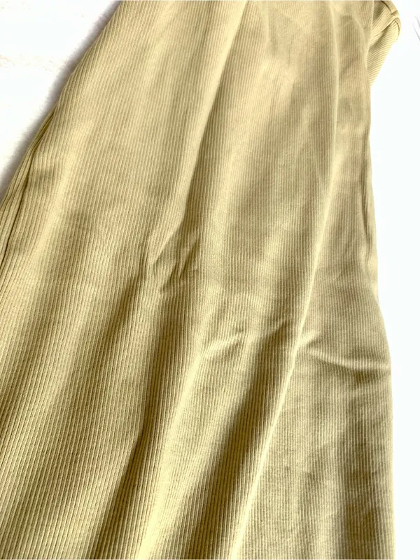 HM Beige Scoop Neck Ribbed Knit Maxi Dress XS Women Sleeveless Tank Bodycon - Image 7