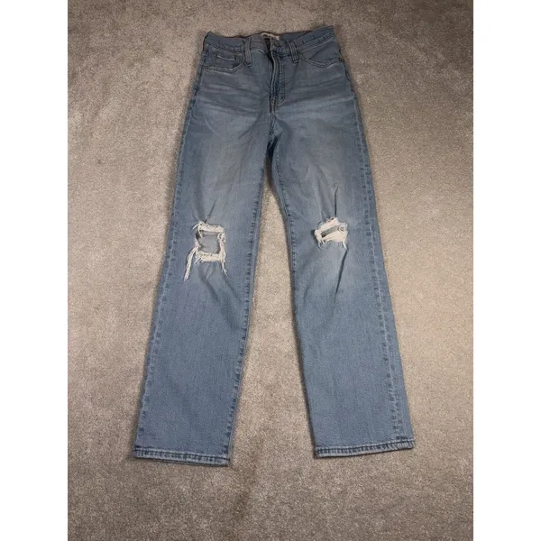 Madewell Jeans Womens 27 Blue The Perfect‎ Vintage Light Wash High Rise - Image 2