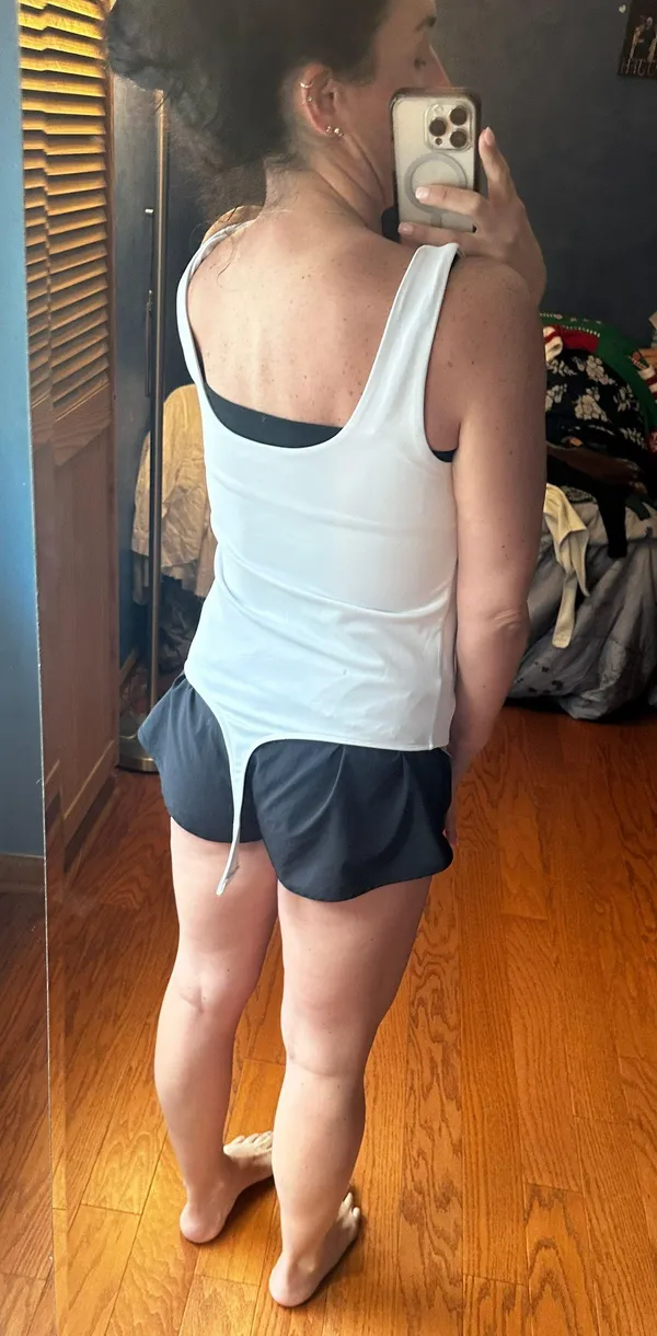 Express White Bodysuit Tank top - Image 2