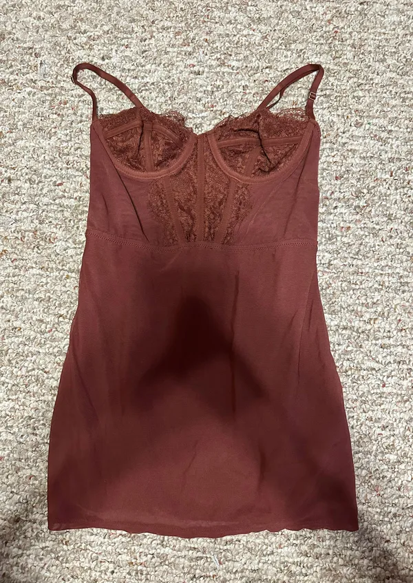Urban Outfitters Brown Corset Mini Dress - Image 4