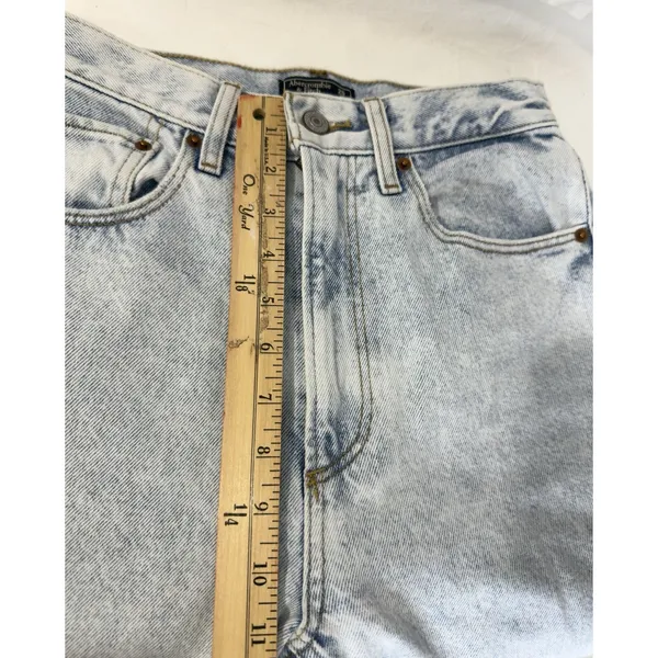 Abercrombie & Fitch Ultra High Rise Crop Wide Leg Jeans Women’s 0R/25 Frayed Hem - Image 12