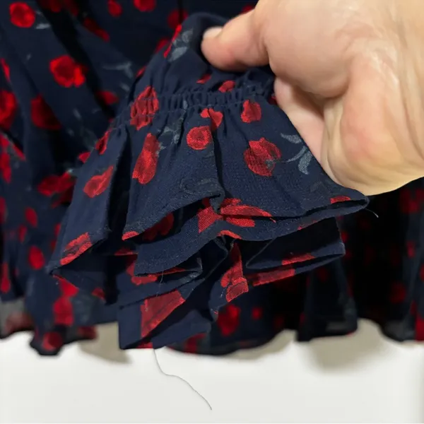 Reformation x Nara Smith Rose Print Blouse - Image 5
